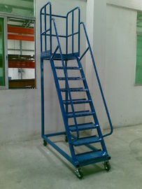 equipamentos industriais de escalada altos da escada da colheita manual com roda móvel