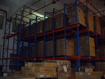 ambo dobro do acesso do lado - movimentação profunda no racking da pálete para o armazenamento industrial