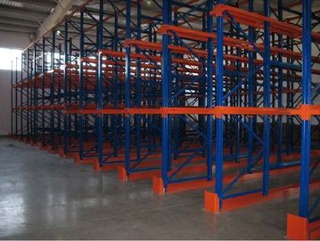 A movimentação lateral dobro do metal no racking da pálete para a loja fria, shelving da pálete submete
