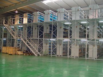 sistema de aço do racking do mezanino fraco do estoque da carga com 2 - 3 pavimentam a capacidade cinzenta e grande