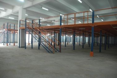 Medidor quadrado azul/cinzento/alaranjado dos sistemas industriais do racking para o aço da fábrica