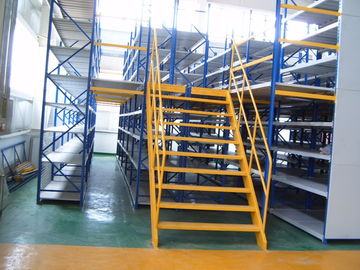 150KG - assoalhos de mezanino da operação 600KG manual com cremalheiras das prateleiras