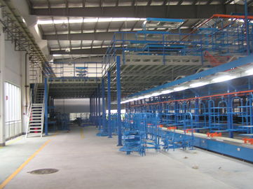 Assoalhos de mezanino industriais azuis/cinzentos com dobro/triplicar-se nivelam, 500kg - 1000kg