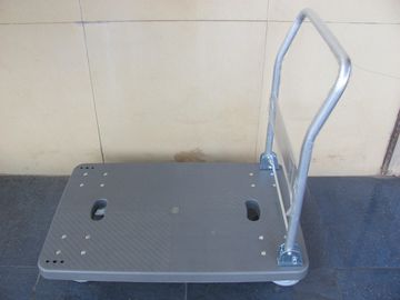 trole plástico dobrável dos centro logísticos com azul/cinza, capacidade 150kg