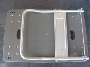 trole plástico dobrável dos centro logísticos com azul/cinza, capacidade 150kg