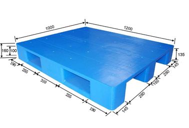 Equipamentos plásticos do armazém da pálete de 1200 x de 1000mm com carga dinâmica, 2000kg
